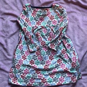 Girls Lands’ End long sleeved snowflake dress